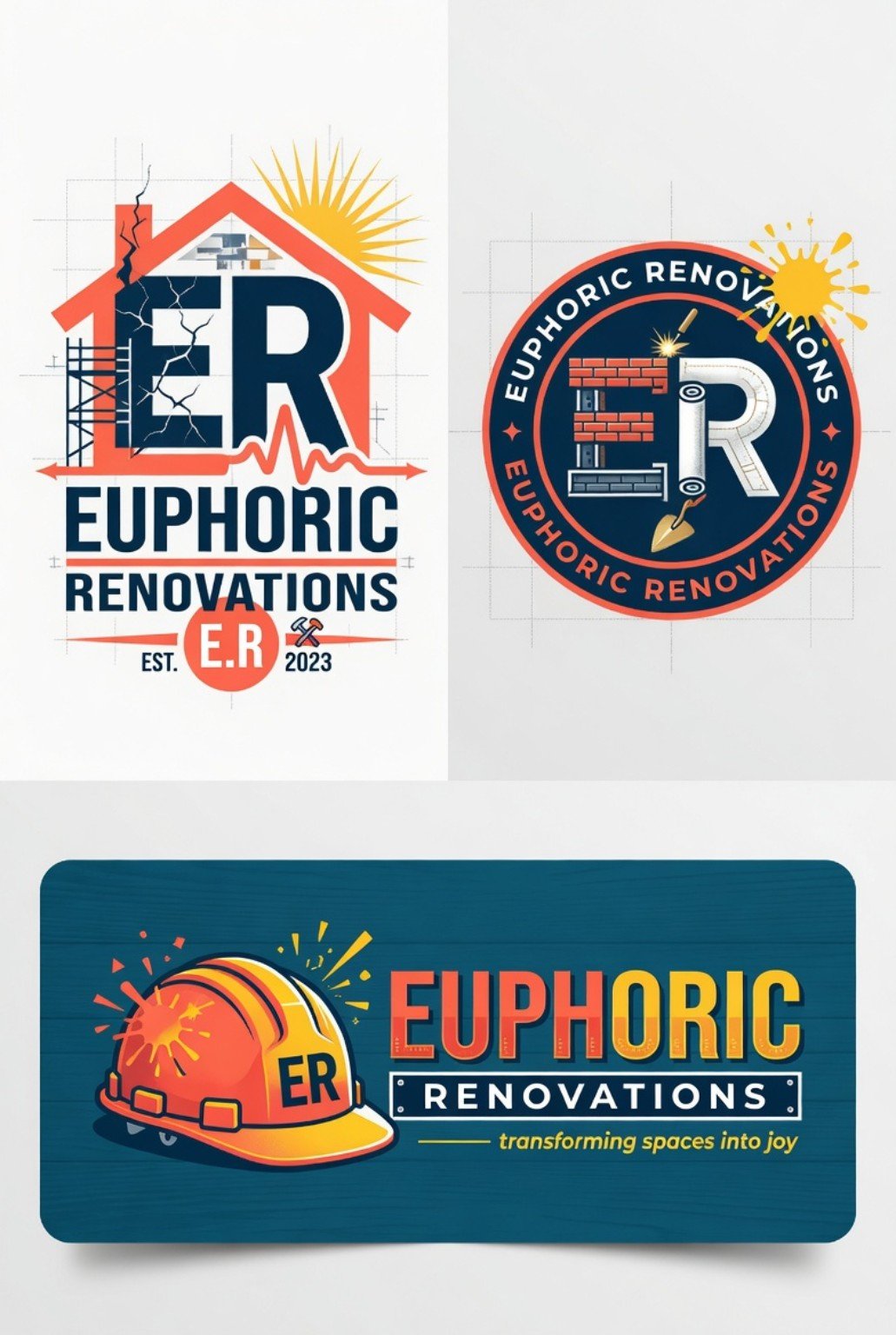 Euphoric Renovations logo concept
